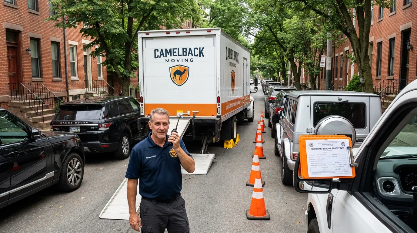 City street loading permit setup in East Rochester, NY